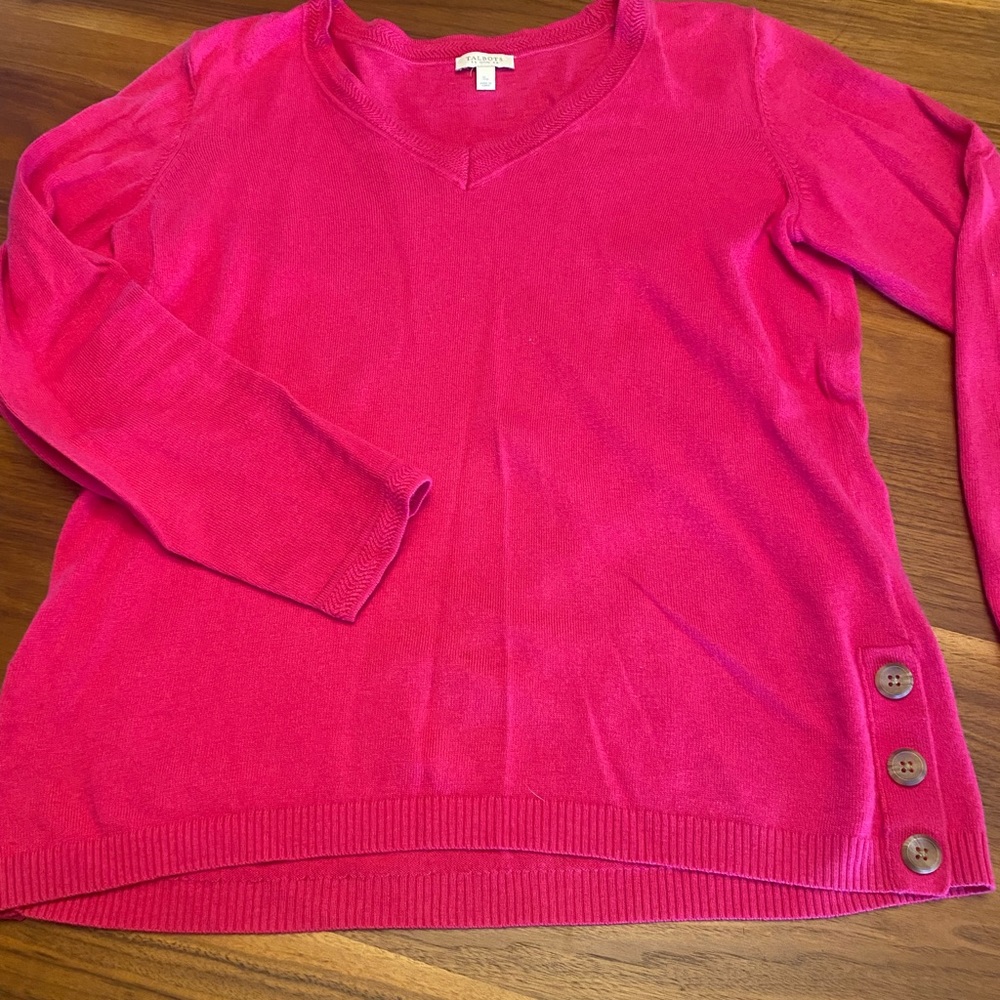Pink Talbots sweater. Size small.